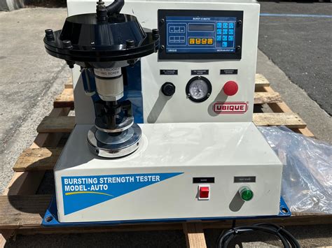 Auto Pneumatic Bursting Strength Tester fabrication|ubique bursting tester.